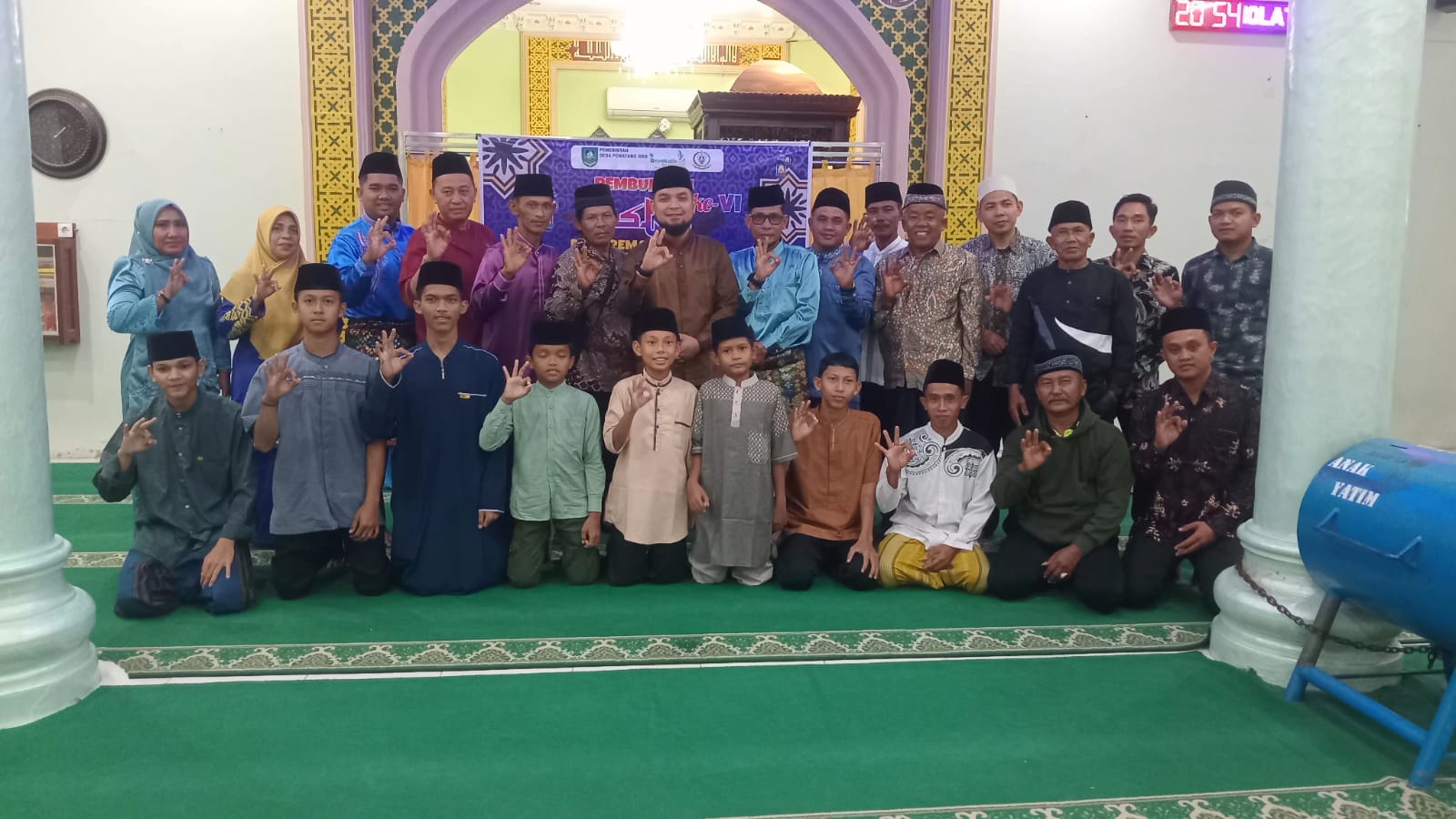 Sempat Diguyur Hujan, STQ ke- 6 Desa Pematang Obo Sukses Digelar, Resmi Di buka Camat Bathin Solapan